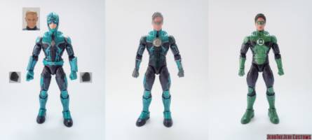 Green Lantern (Green Lantern) Custom Action Figure [Green Lantern custom action figure before and after]