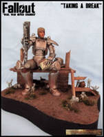 T-45 Power Armour (Fallout) Custom Diorama / Playset