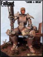 T-45 Power Armour (Fallout) Custom Diorama / Playset