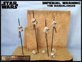 Imperial Warning from The Mandalorian (Star Wars) Custom Diorama / Playset