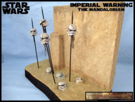Imperial Warning from The Mandalorian (Star Wars) Custom Diorama / Playset
