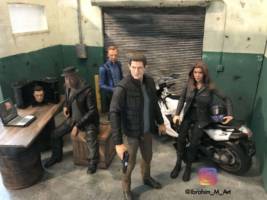 Ethan Hunt and IMF team (Luther Stickell, Benji Dunn and Ilsa Faust) w/ Dio (Misc) Custom Action Figure