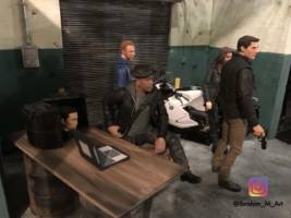 Ethan Hunt and IMF team (Luther Stickell, Benji Dunn and Ilsa Faust) w/ Dio (Misc) Custom Action Figure
