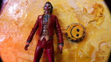Joaquin Phoenix Joker Custom Action Figure Joker Movie 2019 (Batman - Arkham City) Custom Action Figure