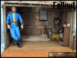 Vault Dweller shack (Fallout) Custom Diorama / Playset
