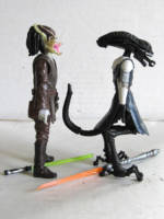 Predator vs Alien Jedi Sparring Pair (Alien vs Predator) Custom Action Figure [Right View]
