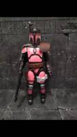 Breast Cancer Awareness Mandalorian (Star Wars) Custom Action Figure