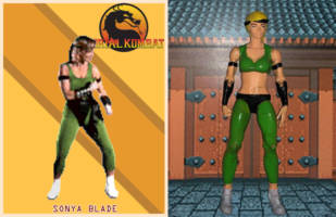 Sonya Blade (Mortal Kombat) Custom Action Figure