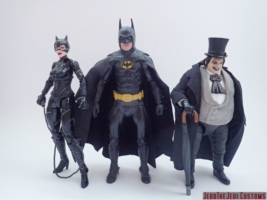 Catwoman (Michelle Pfeiffer, Batman Returns) (Batman - Movie Style) Custom Action Figure [Catwoman (Michelle Pfeiffer, Batman Returns) custom action figure with Batman and Penguin]