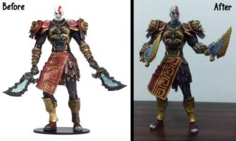 Kratos God Armor Repaint (God of War) Custom Action Figure