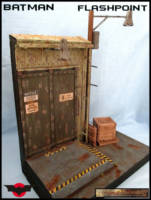 Derelict Warehouse for Flashpoint Batman (Batman) Custom Diorama / Playset