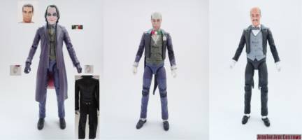 Alfred Pennyworth (Batman) Custom Action Figure [Alfred Pennyworth custom action figure before and after]
