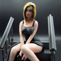 Custom Figurine Aya Brea - Parasite Eve 1 (Parasite Eve) Custom Miniature / Figurine
