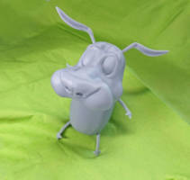 Courage the Cowardly Dog [3D Printed] (Courage the Cowardly Dog) Custom Action Figure