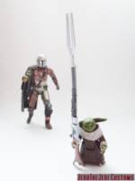 The Child (Baby Yoda) (Star Wars) Custom Action Figure [Baby Yoda stealing rifle from the Mandalorian]