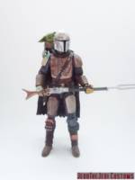The Mandalorian (modded) (Star Wars) Custom Action Figure [The Mandolarian modded with Baby Yoda]