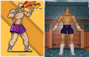 Sagat (Street Fighter) Custom Action Figure