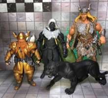 Drizzt Do'Urden (Dungeons and Dragons) Custom Action Figure [Drizzt with Bruenor and Wulfgar]
