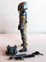 Busco Delv – Iktochi Mandalorian Warrior (Star Wars) Custom Action Figure [Left View]