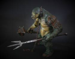 Cave Troll, repainted and customized, toybiz (Lord of the Rings) Custom Action Figure