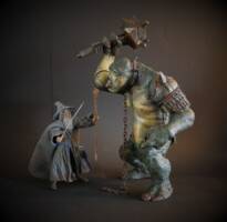 Cave Troll, repainted and customized, toybiz (Lord of the Rings) Custom Action Figure