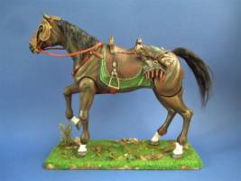 Rohirrim soldier on horse, custom and repaint of the toybiz Gamling figure (Lord of the Rings) Custom Action Figure