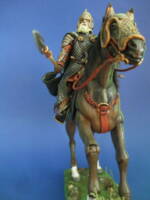 Rohirrim soldier on horse, custom and repaint of the toybiz Gamling figure (Lord of the Rings) Custom Action Figure
