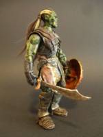 Orc swordsman, custom of the Uruk-Hai raider by Toybiz. (Lord of the Rings) Custom Action Figure