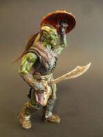Orc swordsman, custom of the Uruk-Hai raider by Toybiz. (Lord of the Rings) Custom Action Figure