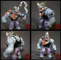 TMNT Rocksteady (Teenage Mutant Ninja Turtles) Custom Action Figure