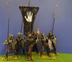 Uruk-Hai banner carrier, custom of the urk crossbow figure by toybiz (Lord of the Rings) Custom Action Figure