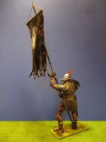 Uruk-Hai banner carrier, custom of the urk crossbow figure by toybiz (Lord of the Rings) Custom Action Figure