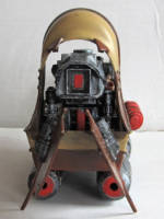 Clovit the Rodian Junker and his Scavenger Skiff (Star Wars) Custom Vehicle [Aft View]