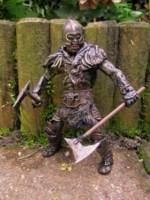Orc footsoldier with axes, custom of the Uruk-Hai berserker figure by toybiz. (Lord of the Rings) Custom Action Figure