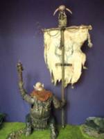 Orc banner carrier, custom of the dungeon master figure by toybiz (Lord of the Rings) Custom Action Figure