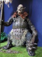 Orc banner carrier, custom of the dungeon master figure by toybiz (Lord of the Rings) Custom Action Figure