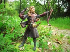 Rohirrim farmer at arms, custom of the Aragorn figure by Toybiz (Lord of the Rings) Custom Action Figure