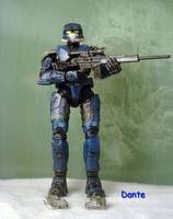 Blue EOD White Secondary (Halo) Custom Action Figure
