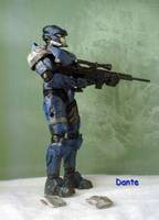 Blue EOD White Secondary (Halo) Custom Action Figure