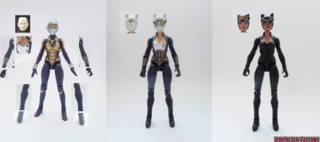 catwoman (Batman) Custom Action Figure [Catwoman custom action figure before and after]