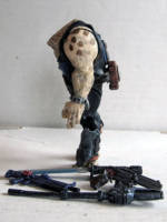 Verde Hombre – Uxorian Bounty Hunter – A Star Wars/DC Comics Mashup (DC Universe) Custom Action Figure [Left view]