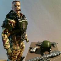 One 12th Scale, U.N.S.C. Gunnery Sgt Blaine (Halo) Custom Action Figure