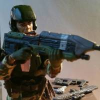 One 12th Scale, U.N.S.C. Gunnery Sgt Blaine (Halo) Custom Action Figure