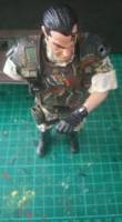 One 12 U.S.C.M. Colonial Marine (Aliens) Custom Action Figure [Personal Data Transmitter check]
