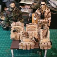 One 12th Scale. Tactical CLOTH equipment. Custom Made. (Modern Warfare) Custom Other [British Osprey & Chest plate carriers]