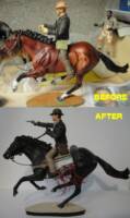 Indiana Jones on horse (Indiana Jones) Custom Diorama / Playset [Before / After]