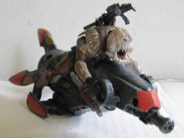 Illiot Ponk (Sibian Bounty Hunter) & FZT Speeder Bike (Star Wars) Custom Action Figure [Action View]