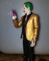 Mafex Suicide Squad Joker Custom Gold Jacket (DC Universe) Custom Action Figure