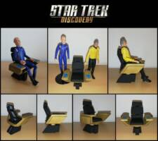 Captain's chair - USS Discovery (Star Trek: Discovery) (Star Trek) Custom Diorama / Playset