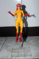 Firestar (Marvel Legends) Custom Action Figure [Hellcat was a good body choice: first the mold and second because painting yellow is a hellish job.]
